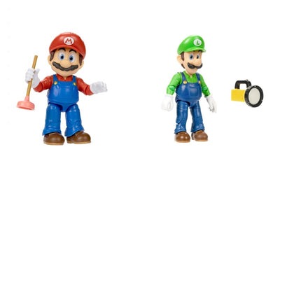 Luigi + Mario Bundle Super Mario Bros The Movie Action Figure 13 cm