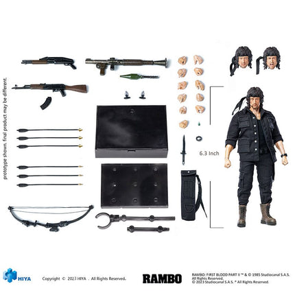 John Rambo First Blood II Exquisite Super Series Action Figure 1/12 16 cm