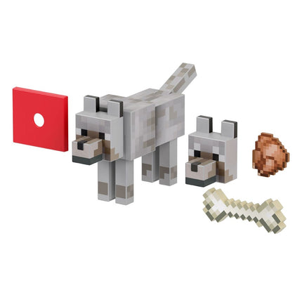 Wolf Minecraft Diamond Level Action Figure 14 cm