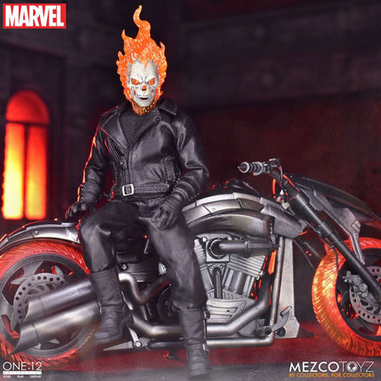 Ghost Rider and Hell Cycle Action Figure w/ Vehicle Sound and Light One:12 1/12 19 cm