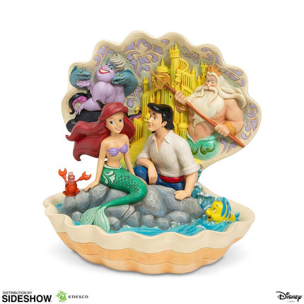 La Petite Sirène Disney Figurine Scène Coquille La Petite Sirène 20 cm